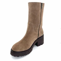 Basic|Bottines<marcha / m.moustafa Bottines Fourrées à Talons Ivoire Evs 2963 Daim Vison Taupe