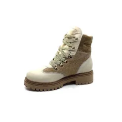Neige|Montagne<Elena Bottines Fourrées 37044 Cuir Crème Beige