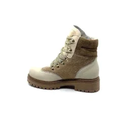 Neige|Montagne<Elena Bottines Fourrées 37044 Cuir Crème Beige