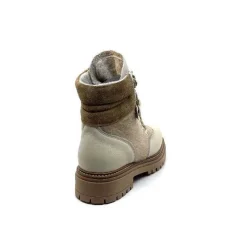 Neige|Montagne<Elena Bottines Fourrées 37044 Cuir Crème Beige