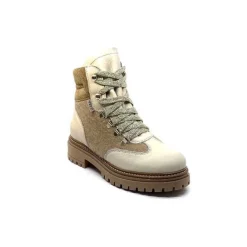 Neige|Montagne<Elena Bottines Fourrées 37044 Cuir Crème Beige