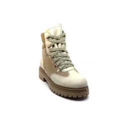 Neige|Montagne<Elena Bottines Fourrées 37044 Cuir Crème Beige
