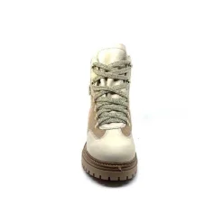 Neige|Montagne<Elena Bottines Fourrées 37044 Cuir Crème Beige