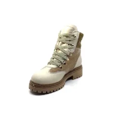 Neige|Montagne<Elena Bottines Fourrées 37044 Cuir Crème Beige