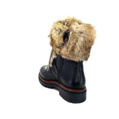 Montagne|Fourrure<Elena Bottines Fourrées 37091 Cortina Cuir Noir