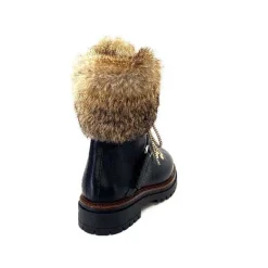 Montagne|Fourrure<Elena Bottines Fourrées 37091 Cortina Cuir Noir