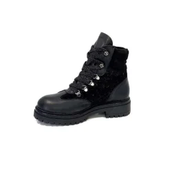 Neige|Montagne<Elena Bottines Fourrées 37044 Cuir Noir