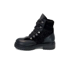 Neige|Montagne<Elena Bottines Fourrées 37044 Cuir Noir