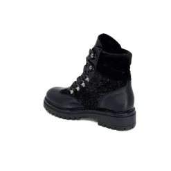 Neige|Montagne<Elena Bottines Fourrées 37044 Cuir Noir