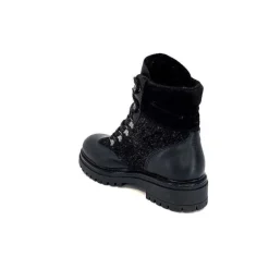 Neige|Montagne<Elena Bottines Fourrées 37044 Cuir Noir