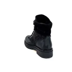 Neige|Montagne<Elena Bottines Fourrées 37044 Cuir Noir
