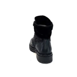 Neige|Montagne<Elena Bottines Fourrées 37044 Cuir Noir