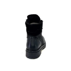 Neige|Montagne<Elena Bottines Fourrées 37044 Cuir Noir