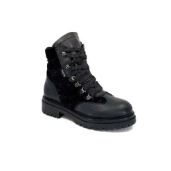 Neige|Montagne<Elena Bottines Fourrées 37044 Cuir Noir