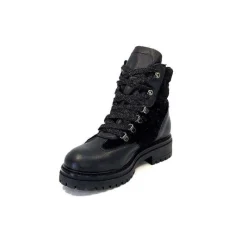 Neige|Montagne<Elena Bottines Fourrées 37044 Cuir Noir