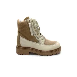 Neige|Fourrées<Elena Bottines Fourrées 37339 Cuir Crème Beige