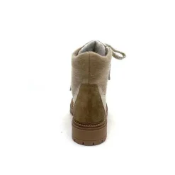Neige|Fourrées<Elena Bottines Fourrées 37339 Cuir Crème Beige