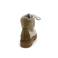 Neige|Fourrées<Elena Bottines Fourrées 37339 Cuir Crème Beige