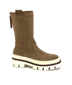 Montagne|Fourrure<Elena Bottines Fourrées 42020 Friend Daim Marron