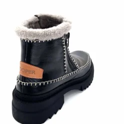 Neige|Montagne<gemilli sarl - hooper Bottines Fourrées Hooper Melen Cuir Noir