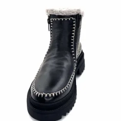 Neige|Montagne<gemilli sarl - hooper Bottines Fourrées Hooper Melen Cuir Noir
