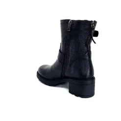 Fourrure|Fourrées<Ivoire-354 Bottines Fourrées Ivoire 109332 Cuir Noir