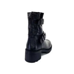 Fourrure|Fourrées<Ivoire-354 Bottines Fourrées Ivoire 109332 Cuir Noir