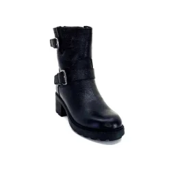 Fourrure|Fourrées<Ivoire-354 Bottines Fourrées Ivoire 109332 Cuir Noir