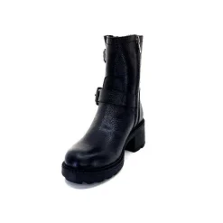 Fourrure|Fourrées<Ivoire-354 Bottines Fourrées Ivoire 109332 Cuir Noir