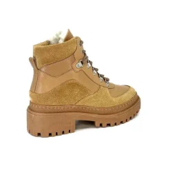 Montagne|Fourrées<Ivoire0209b Bottines Fourrées Ivoire 12301 Cuir Daim Taupe