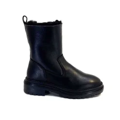 Fourrure|Fourrées<sekada Bottines Fourrées Ivoire 48115 Cuir Noir