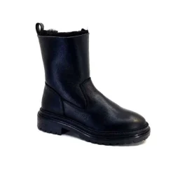 Fourrure|Fourrées<sekada Bottines Fourrées Ivoire 48115 Cuir Noir