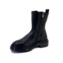 Fourrure|Fourrées<sekada Bottines Fourrées Ivoire 48115 Cuir Noir