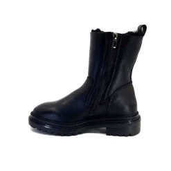 Fourrure|Fourrées<sekada Bottines Fourrées Ivoire 48115 Cuir Noir