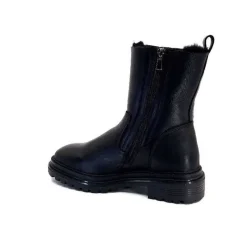 Fourrure|Fourrées<sekada Bottines Fourrées Ivoire 48115 Cuir Noir