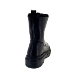 Fourrure|Fourrées<sekada Bottines Fourrées Ivoire 48115 Cuir Noir