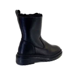 Fourrure|Fourrées<sekada Bottines Fourrées Ivoire 48115 Cuir Noir