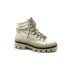 Neige|Montagne<Elena Bottines Fourrées Mouton 42953 Cuir Crème Blanc