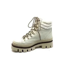 Neige|Montagne<Elena Bottines Fourrées Mouton 42953 Cuir Crème Blanc