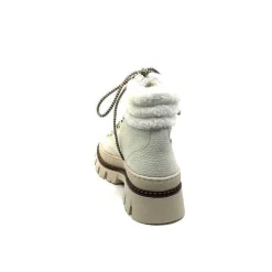 Neige|Montagne<Elena Bottines Fourrées Mouton 42953 Cuir Crème Blanc