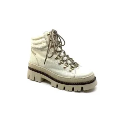 Neige|Montagne<Elena Bottines Fourrées Mouton 42953 Cuir Crème Blanc