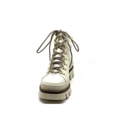 Neige|Montagne<Elena Bottines Fourrées Mouton 42953 Cuir Crème Blanc