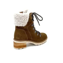 Fourrure|Fourrées<Ivoire-354 Bottines Fourrées Mouton Ivoire 109371 Daim Camel