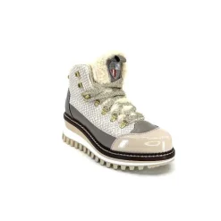 Montagne|Fourrure<new italia Bottines Fourrées 24154646 Perla Cuir &amp; Doré Blanc