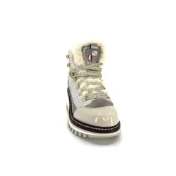 Montagne|Fourrure<new italia Bottines Fourrées 24154646 Perla Cuir &amp; Doré Blanc