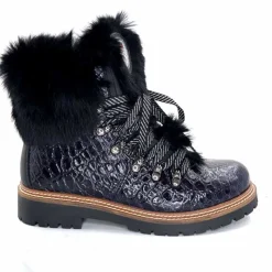 Neige|Montagne<Olang Bottines Fourrées Imperial Luxe Cuir Vernis Noir