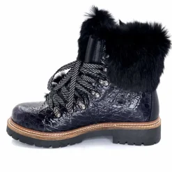 Neige|Montagne<Olang Bottines Fourrées Imperial Luxe Cuir Vernis Noir