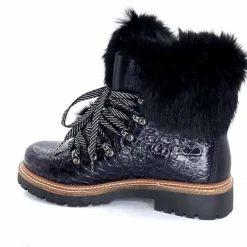 Neige|Montagne<Olang Bottines Fourrées Imperial Luxe Cuir Vernis Noir