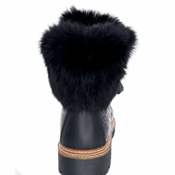 Neige|Montagne<Olang Bottines Fourrées Imperial Luxe Cuir Vernis Noir