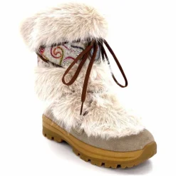 Neige|Montagne<Olang Bottines Fourrées Wanda Daim Argilla Beige